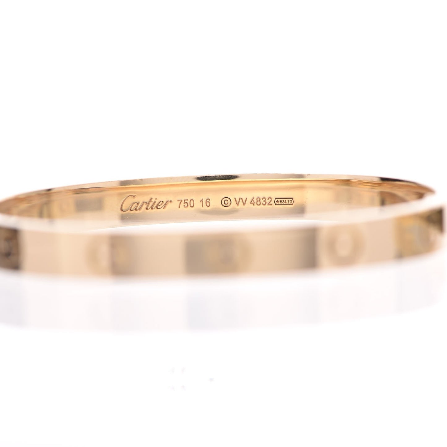 18K Yellow Gold LOVE Bracelet 16