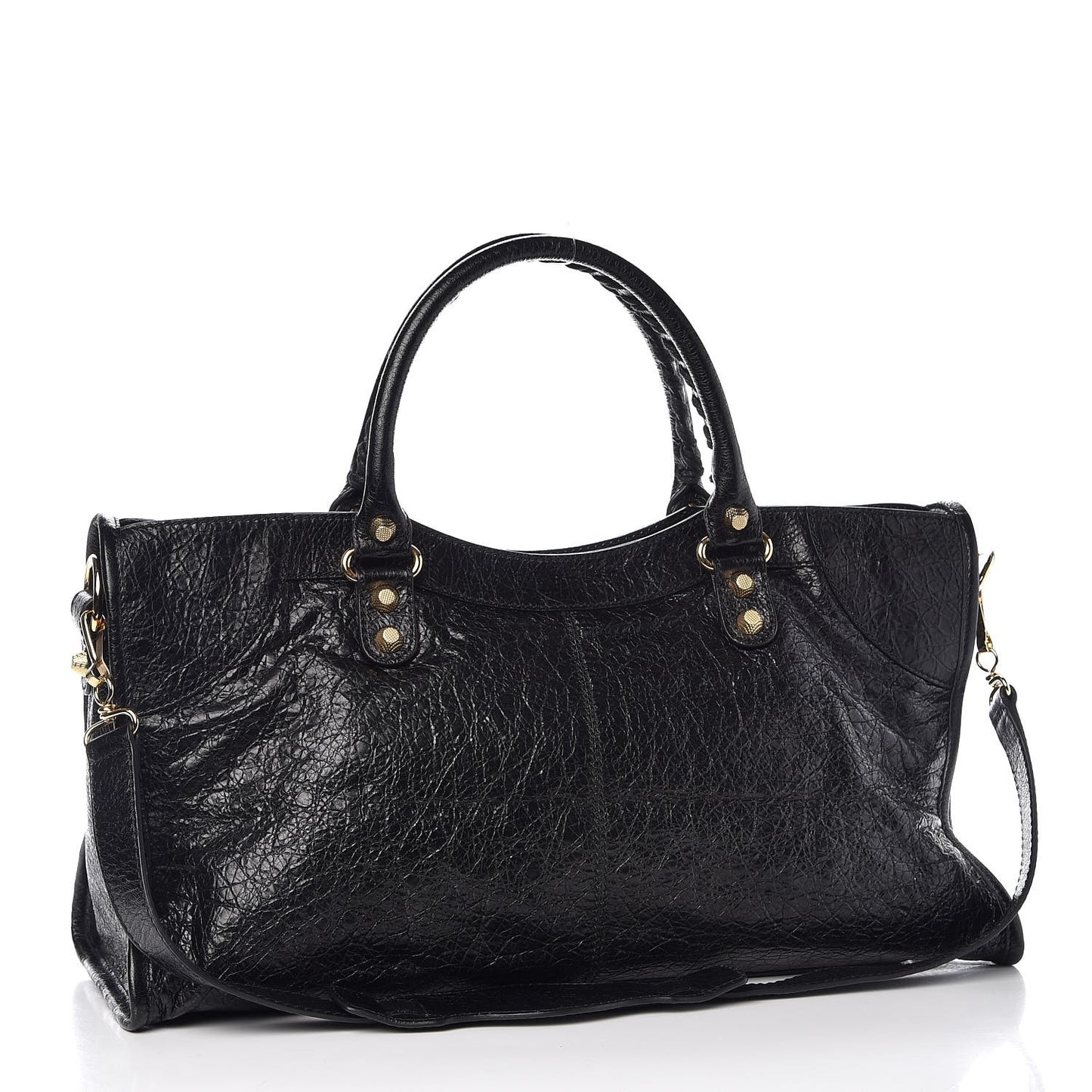Agneau Giant 12 Gold Hardware Part Time Black