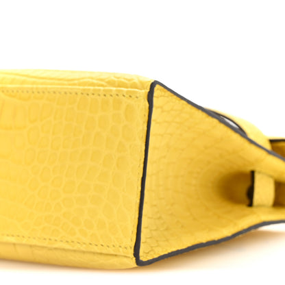 Hermes Matte Alligator Kelly Pochette Mimosa 10 of 11