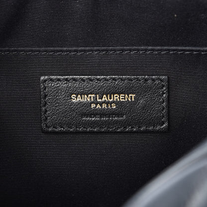 Saint Laurent Calfskin Matelasse Monogram Lou Camera Bag Dark Smog 6 of 9