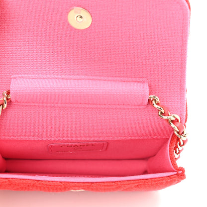 Chanel Jersey Quilted Micro Mini Flap Red 5 of 11