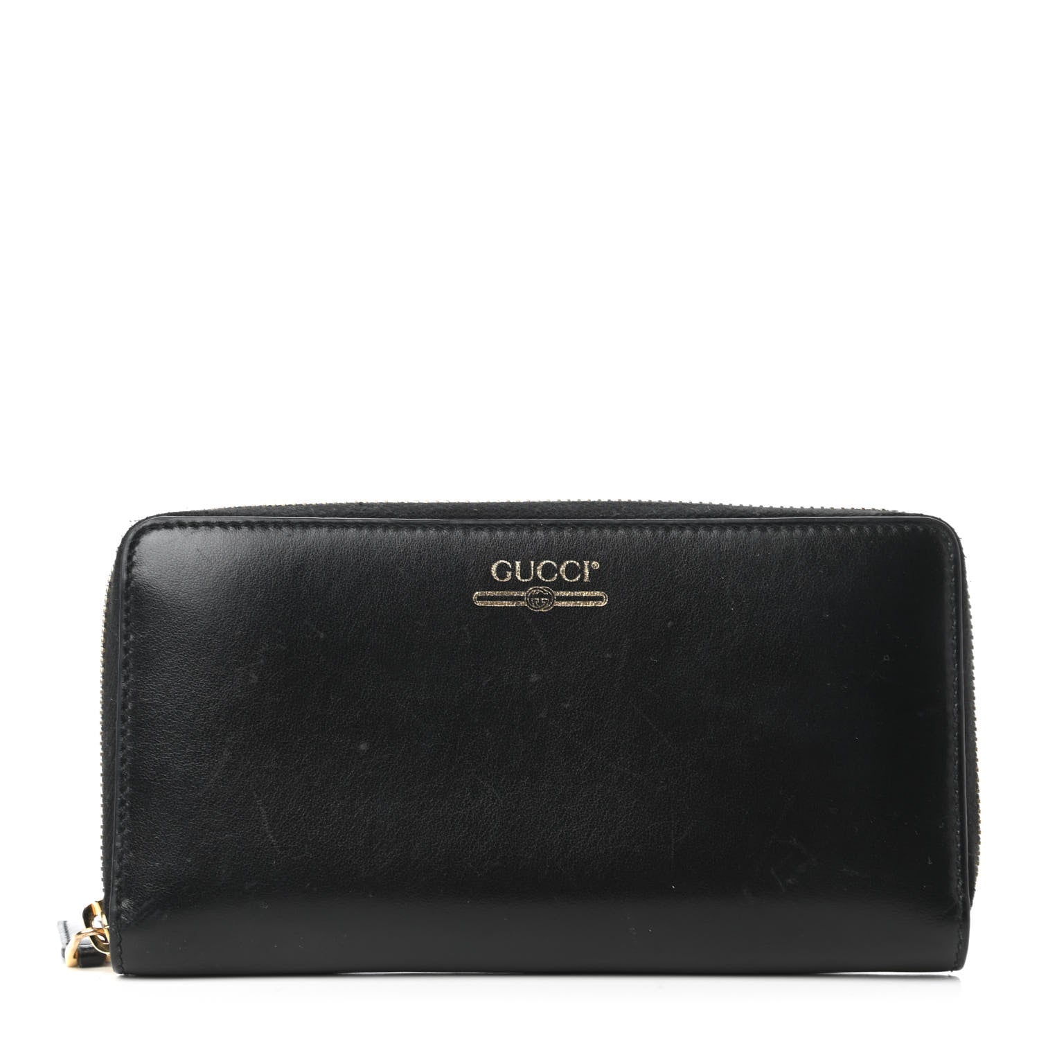 Gucci Smooth Calfskin Zip Around Wallet Black 1 of 10