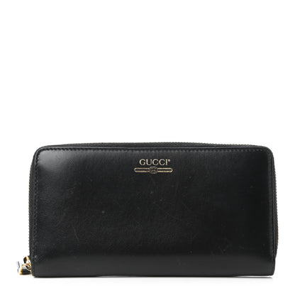 Gucci Smooth Calfskin Zip Around Wallet Black 1 of 10