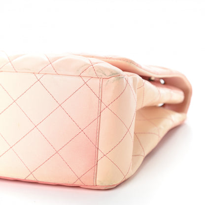 Chanel Lambskin Degrade Quilted Maxi Single Flap Pink 9 of 11