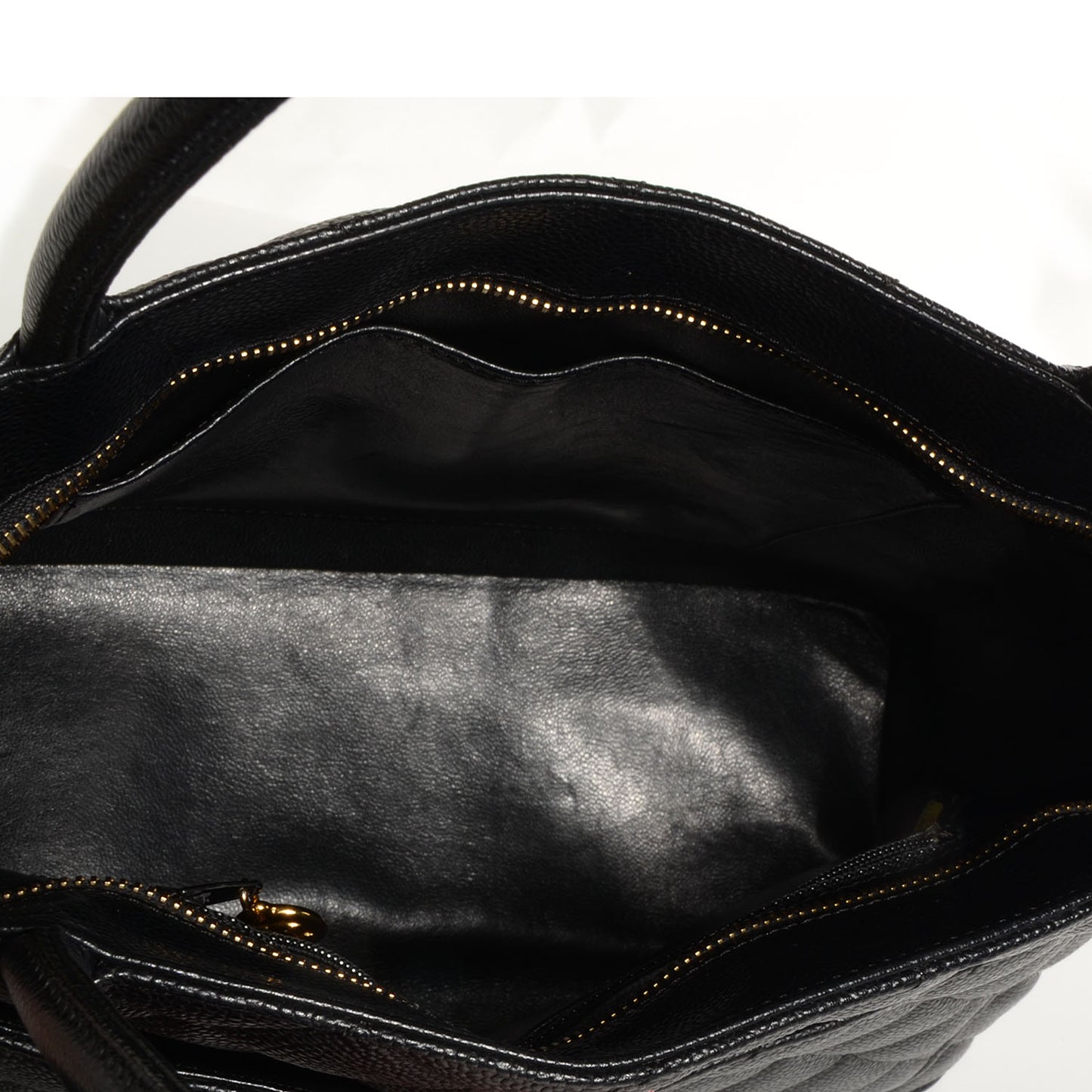 Caviar Medallion Tote Black