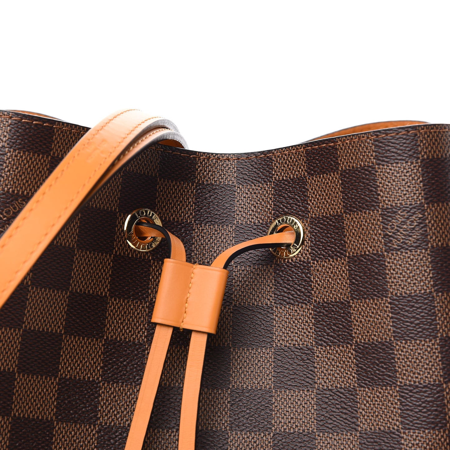 Damier Ebene Neonoe MM Safran