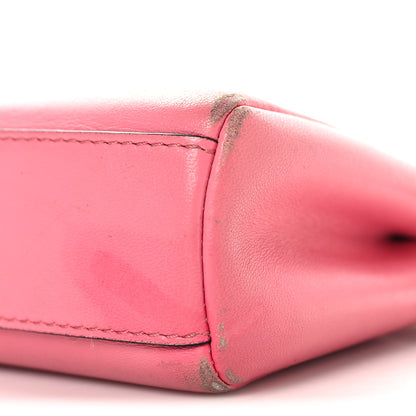 Fendi Shiny Nappa Micro Peekaboo Iconic Satchel  Rosa Fluo 11 of 11