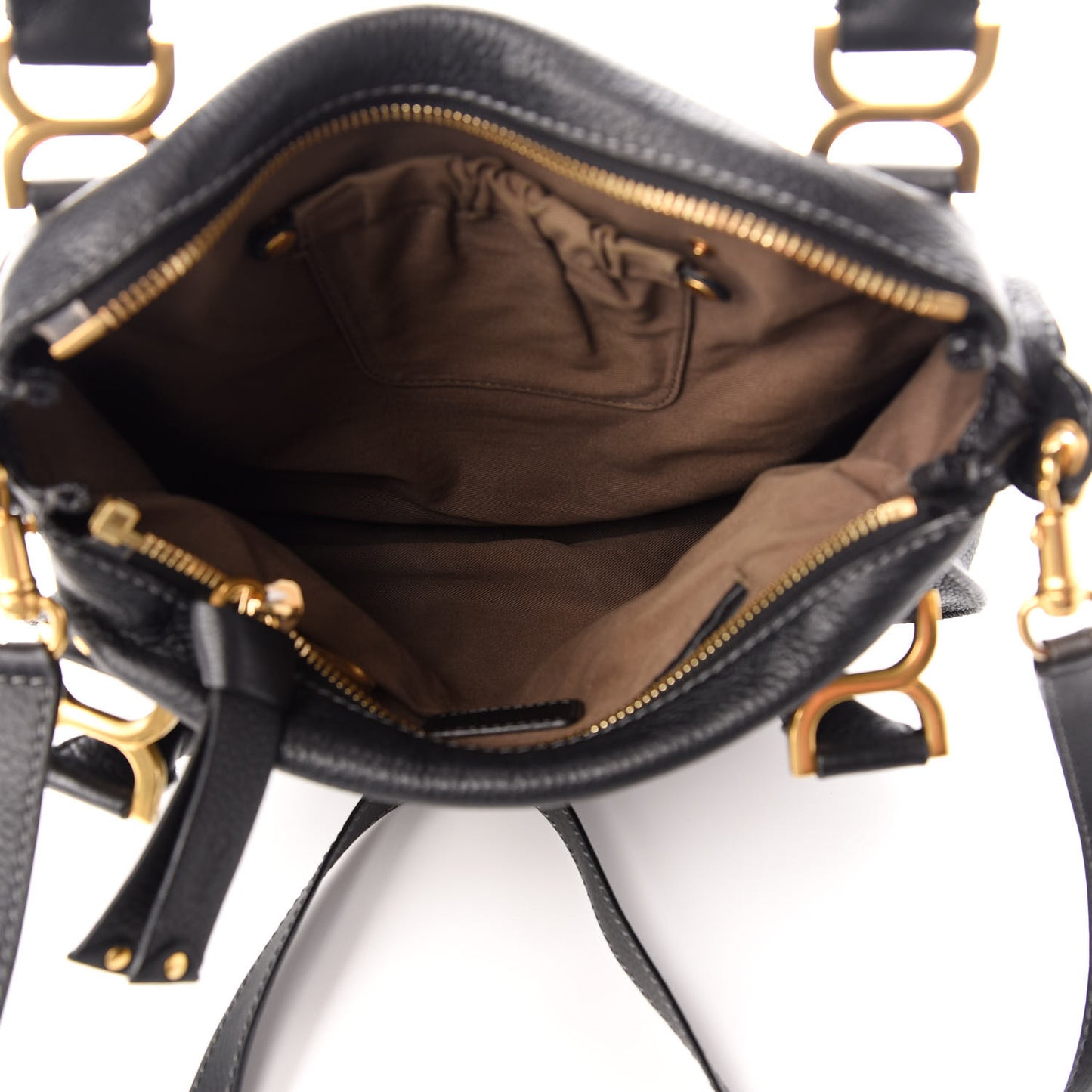 Calfskin Medium Marcie Satchel Black
