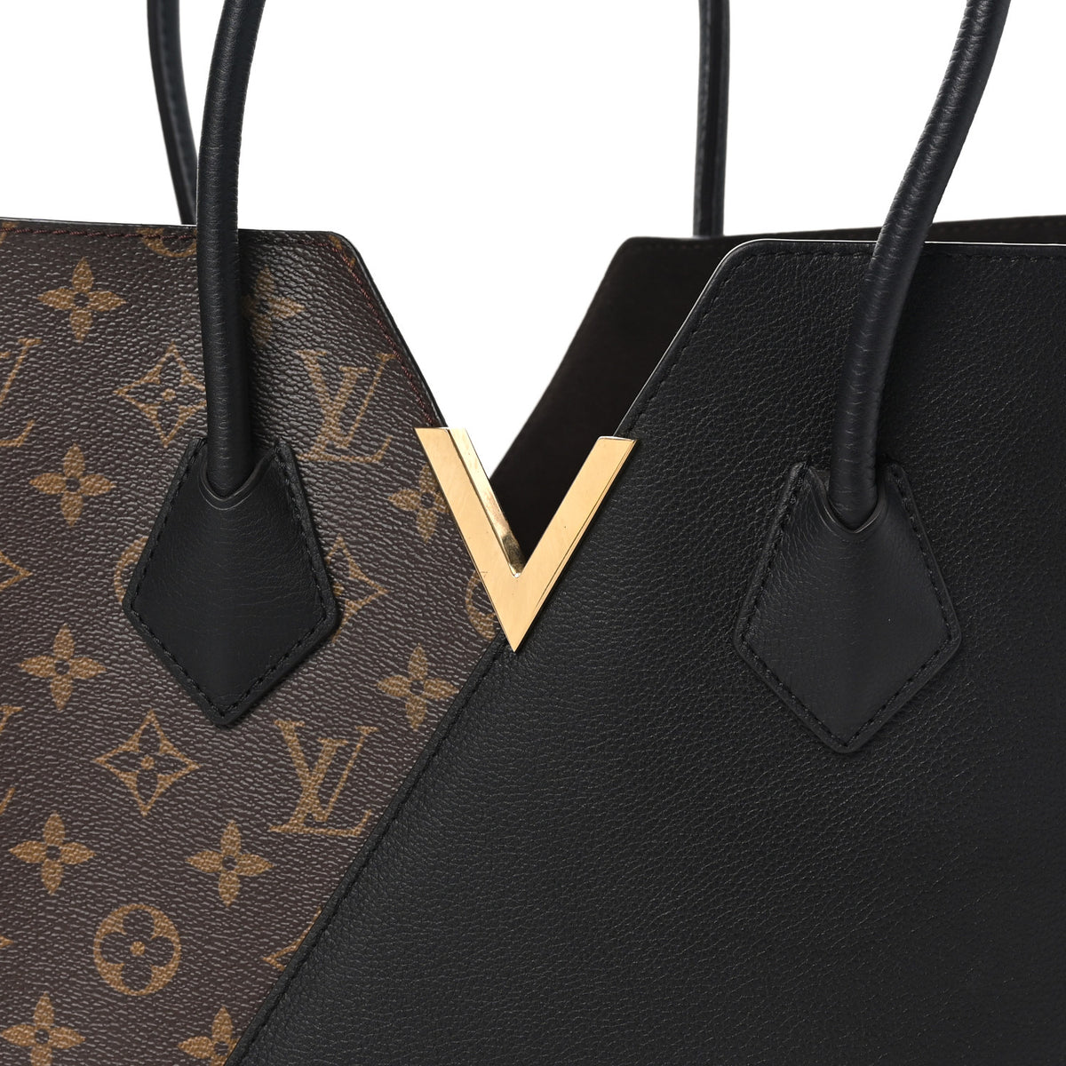 Louis Vuitton Calfskin Monogram Kimono Tote Black 7 of 9