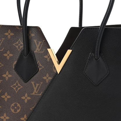 Louis Vuitton Calfskin Monogram Kimono Tote Black 7 of 9