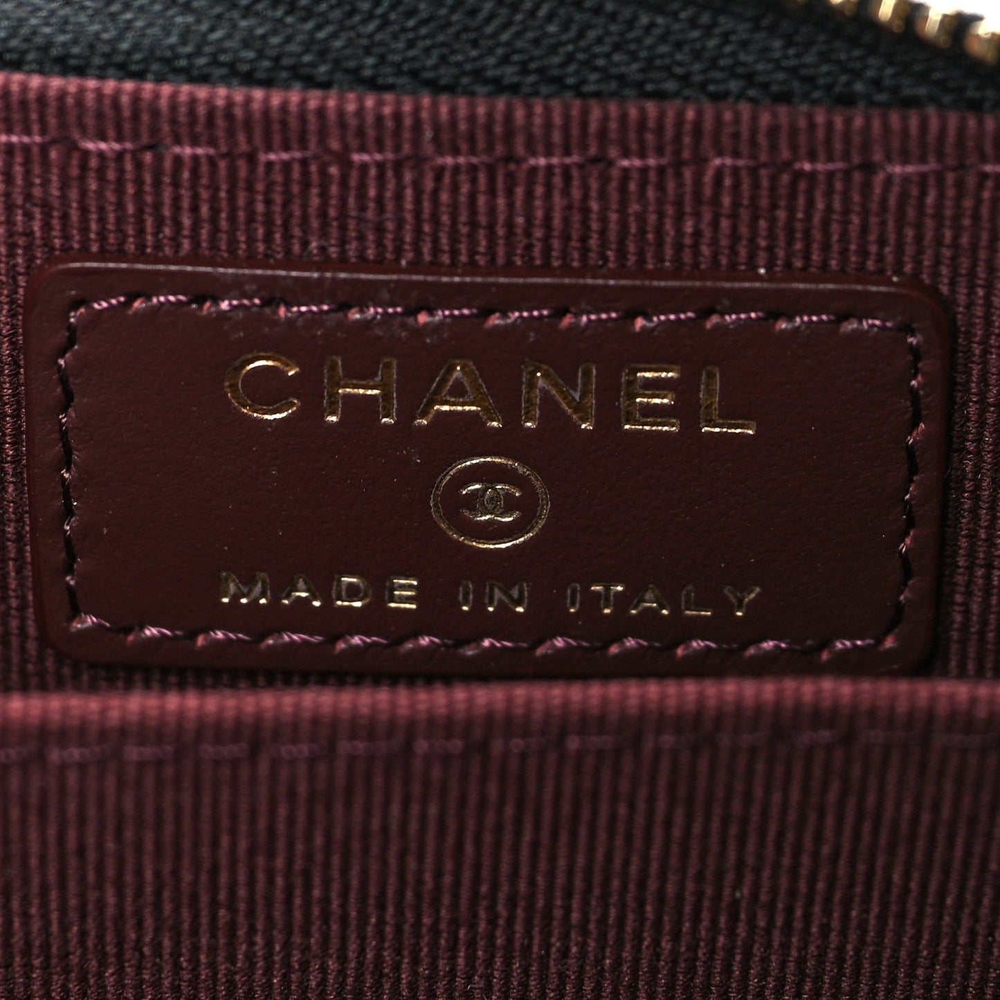 Caviar Quilted Classic Zipped Coin Purse Black