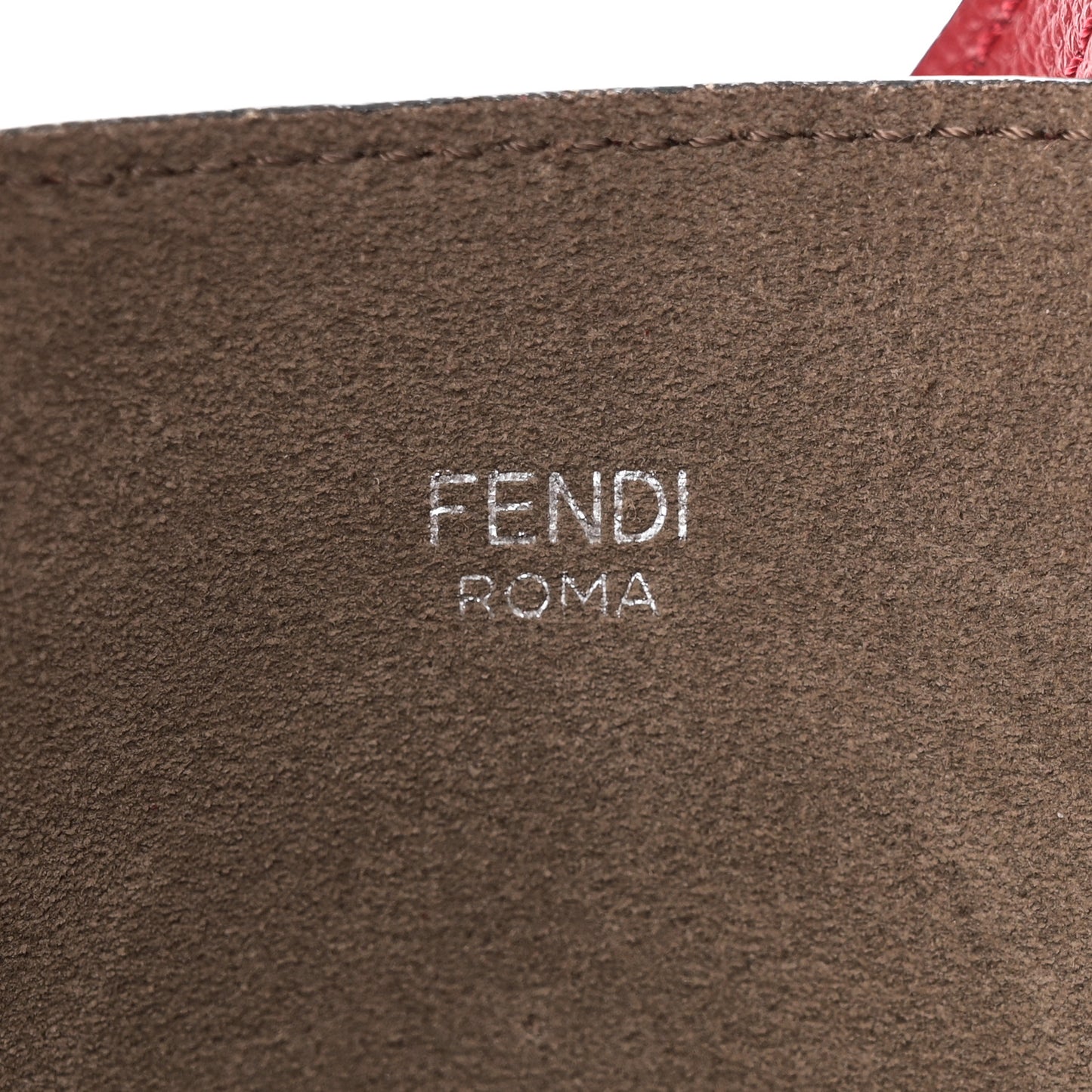 Vitello Vienna Enamel F is Fendi Shopping Tote Fiamma Taupe