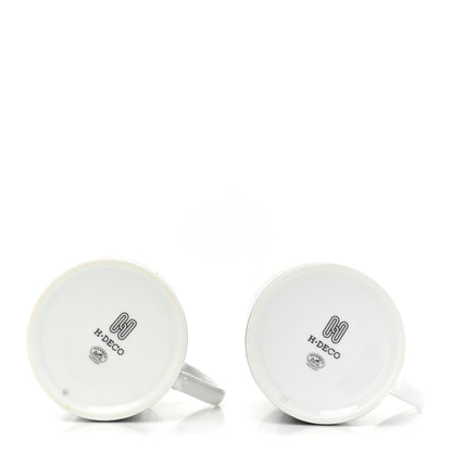 Hermes Porcelain H Deco Mug Set of 2 6 of 11