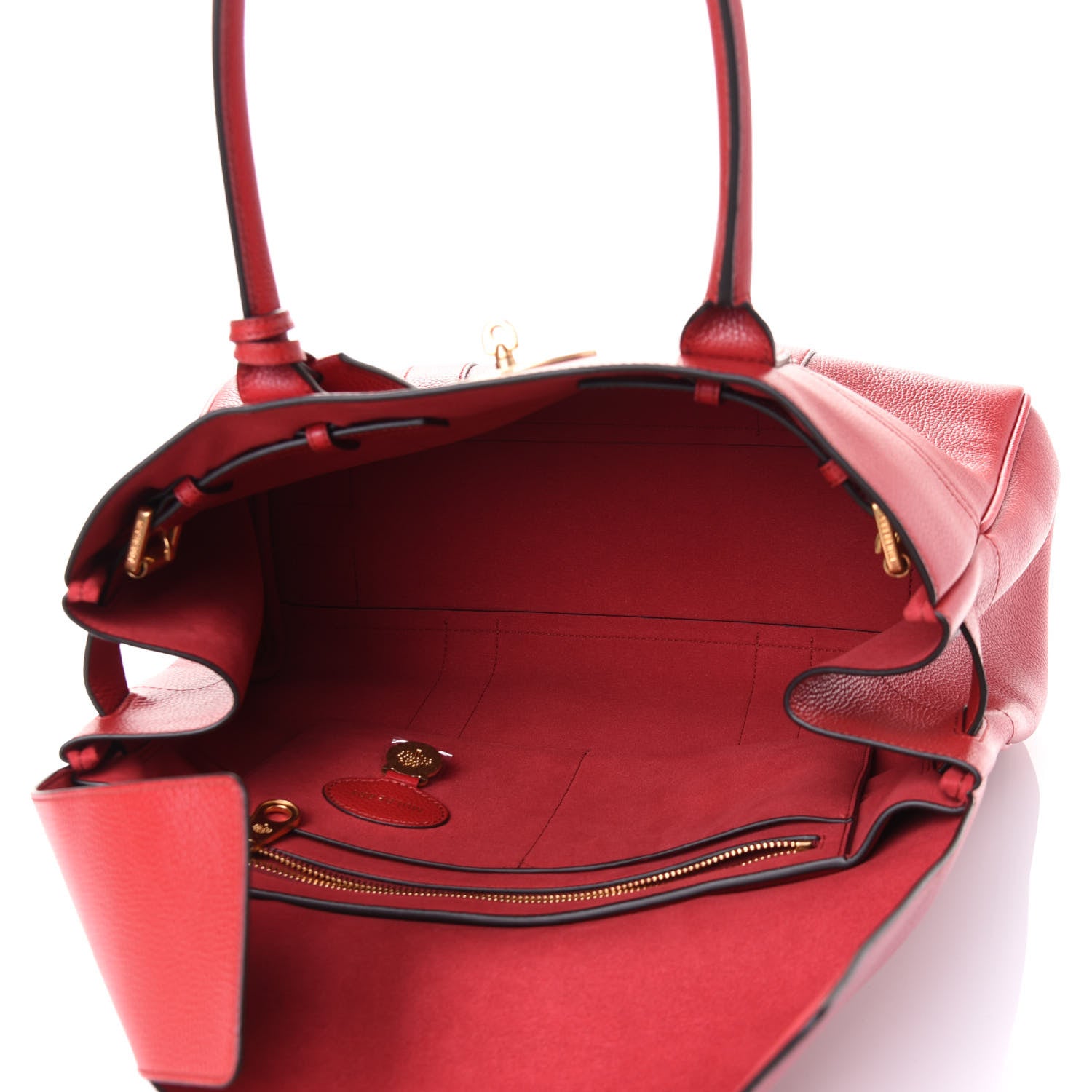 Mulberry Classic Grain Bayswater Scarlet 4 of 4