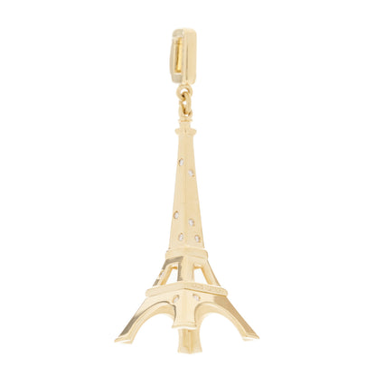 Louis Vuitton 18K Yellow Gold Diamond Eiffel Tower Charm 3 of 5