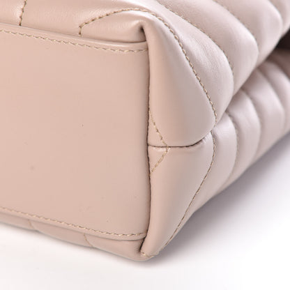 Saint Laurent Calfskin Y Quilted Monogram Small Loulou Chain Satchel Taupe Sable 11 of 13