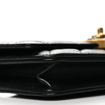 Chanel Lambskin Plexiglass Quilted Coco Love Wallet On Chain WOC Black 10 of 12