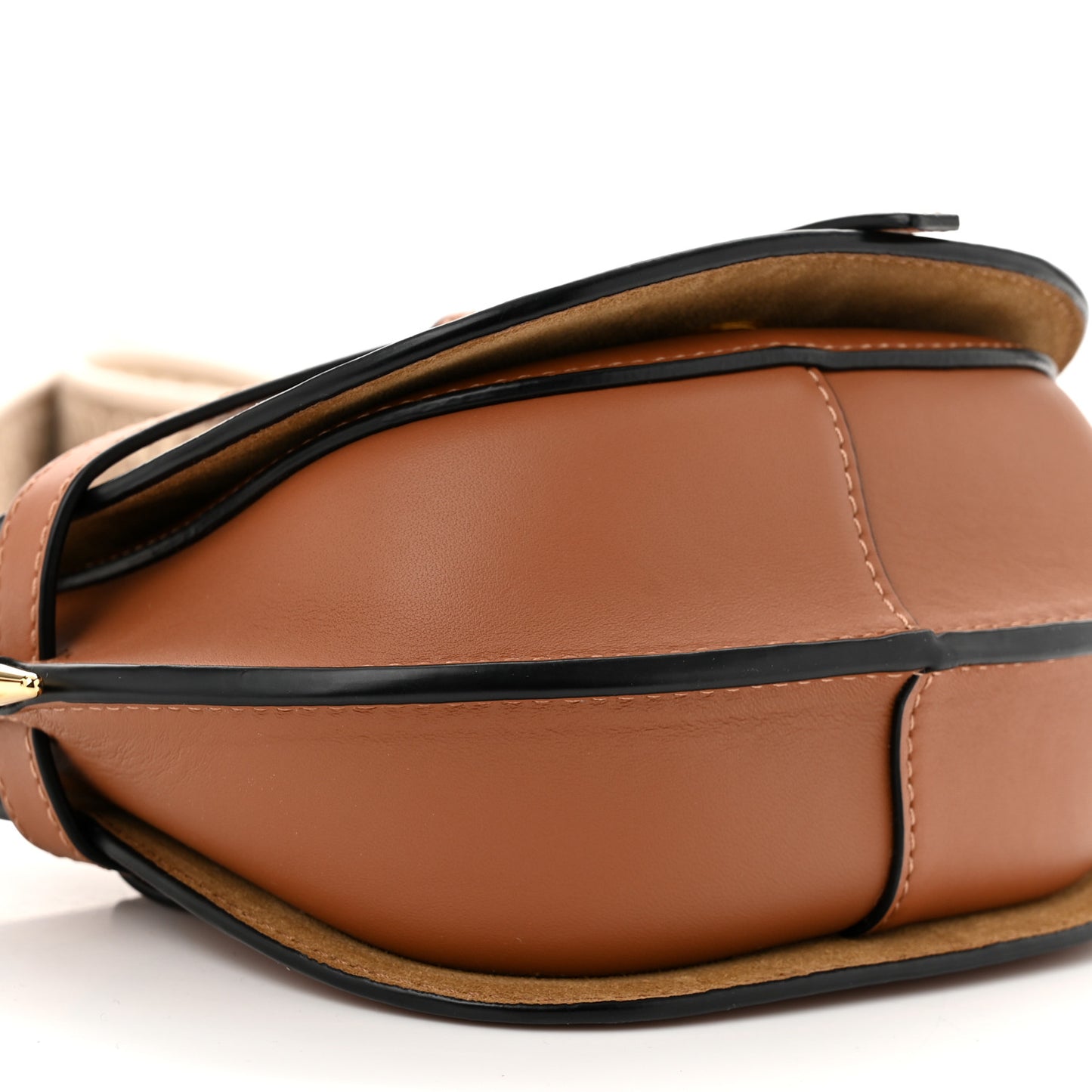 Calfskin Jacquard Mini Gate Dual Bag Tan