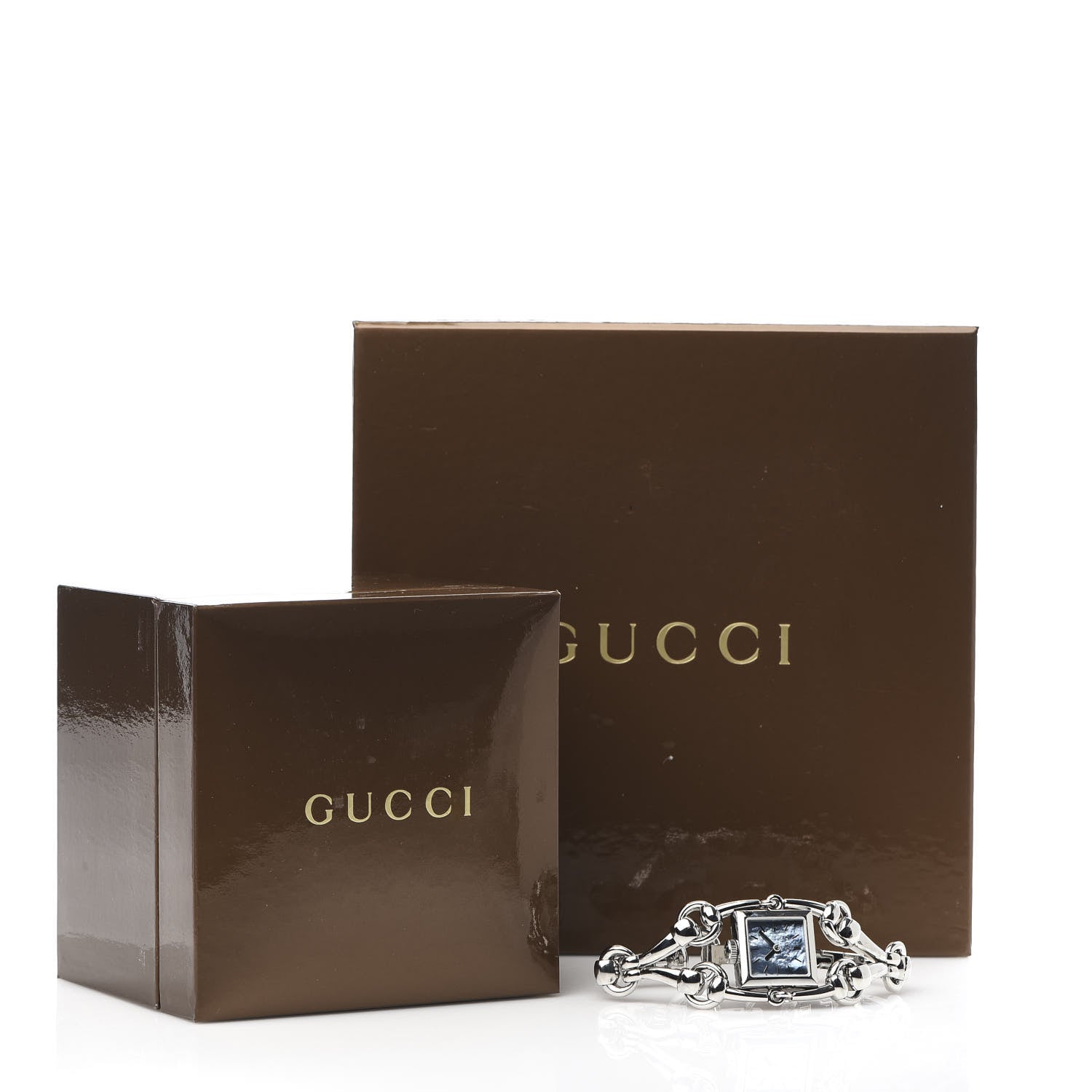 Gucci Stainless Steel Blue Mother of Pearl 20mm Signoria Quartz Watch 6 of 6