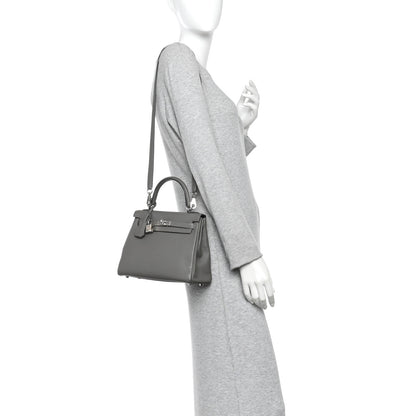 Hermes Togo Kelly Retourne 25 Etain 2 of 11