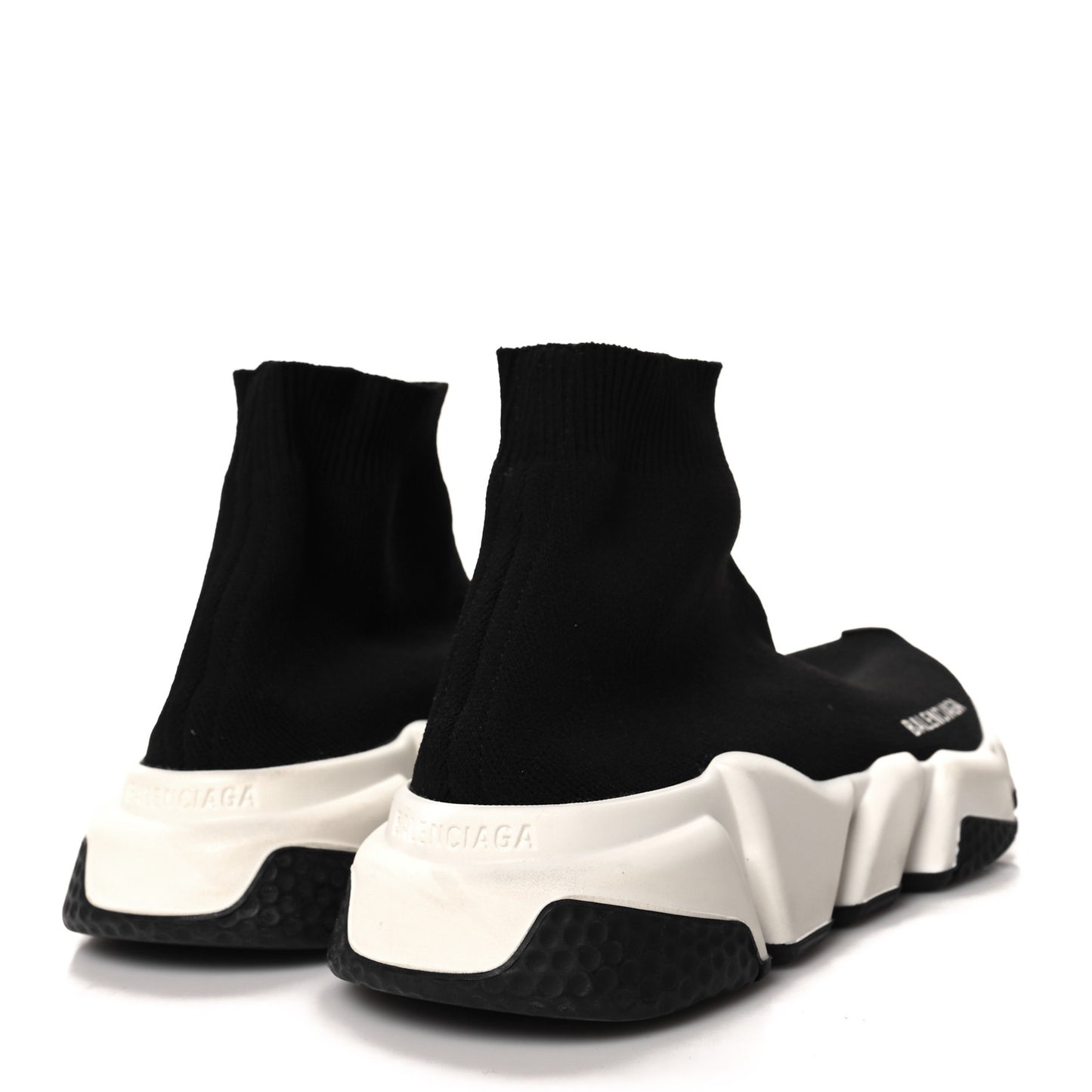 Neoprene Knit Womens Speed Sneakers 37 Black White