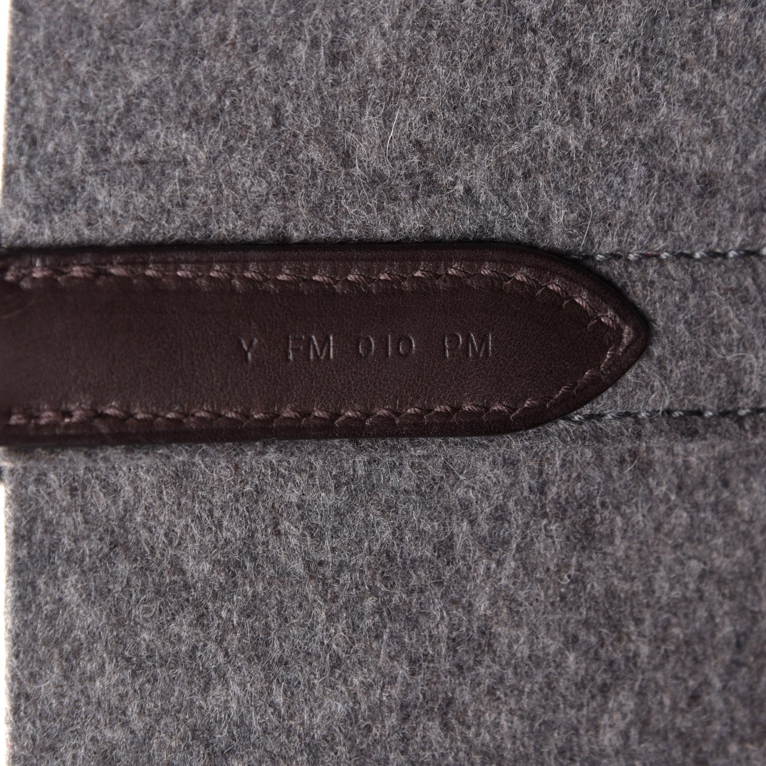 Hermes Felt Sac De Pansage Groom Bag Acier 10 of 13