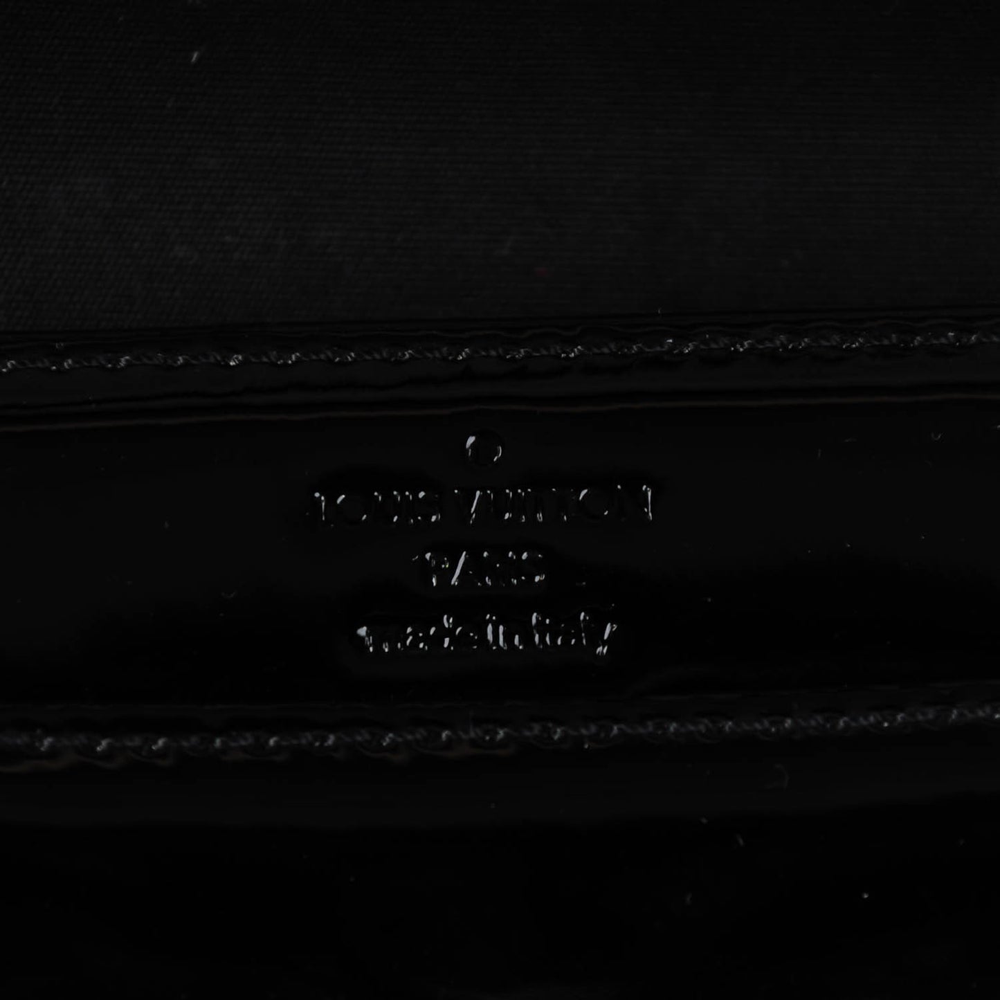 Patent Louise Clutch Black