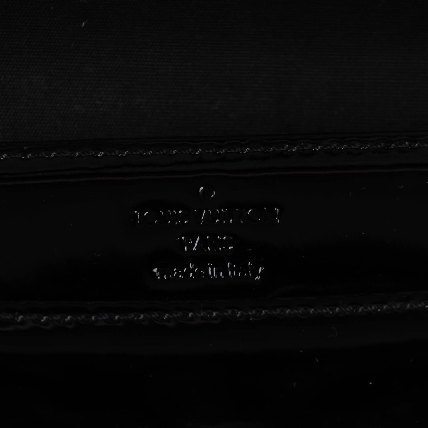 Louis Vuitton Patent Louise Clutch Black 5 of 7