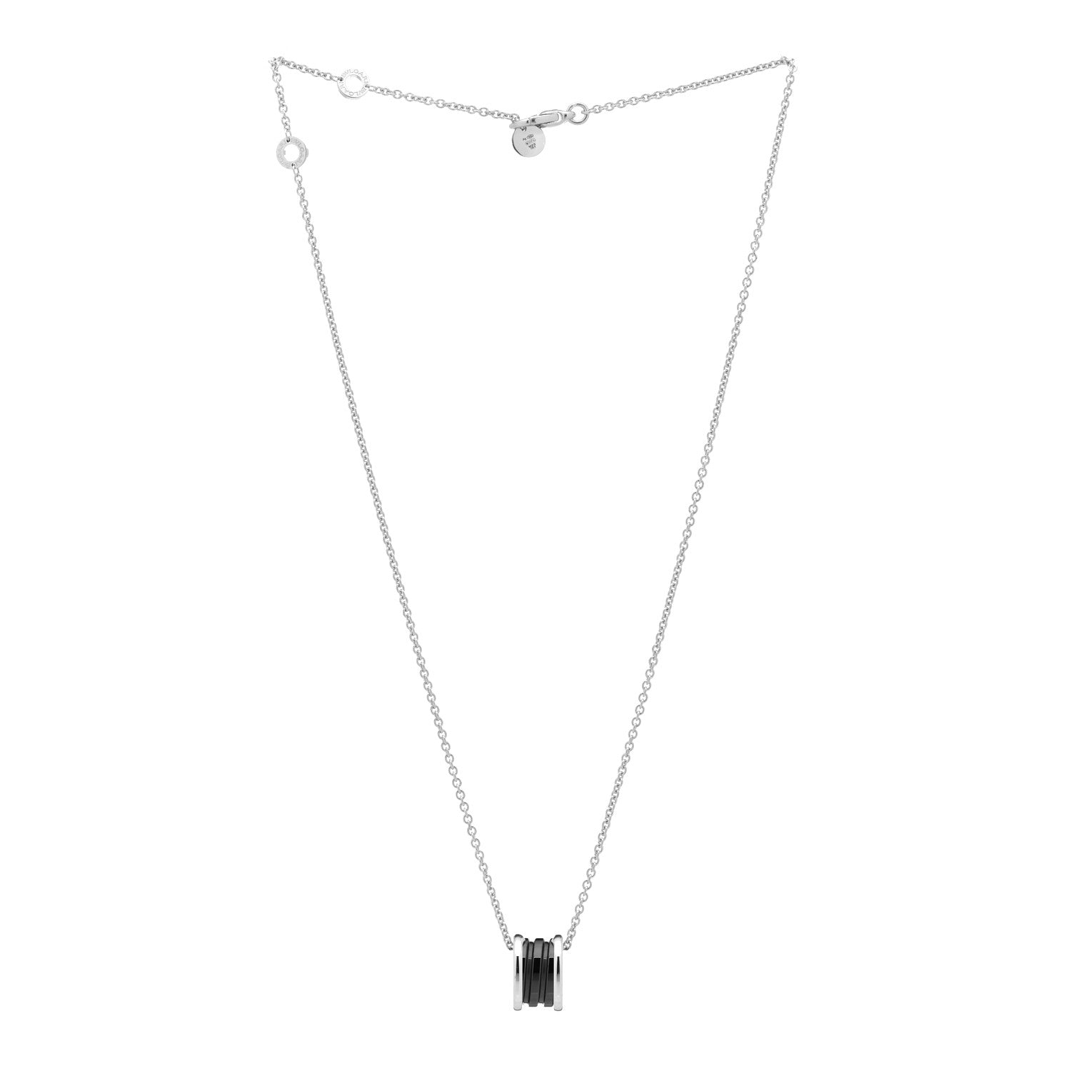 Bulgari Sterling Silver Ceramic Save The Children Pendant Necklace 3 of 5