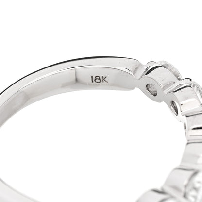 Anita Ko 18K White Gold Diamond Floating Diamond Ring 57 8 5 of 5