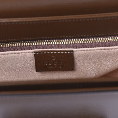 Gucci Azalea Calfskin Horsebit 1955 Shoulder Bag Brown Sugar 8 of 10