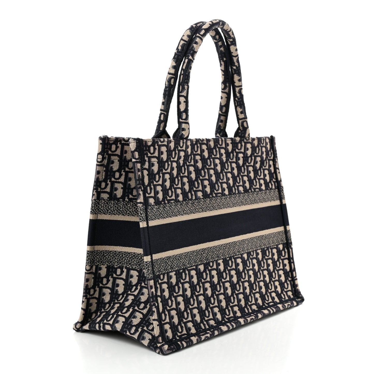 Oblique Medium Book Tote Blue Multicolor