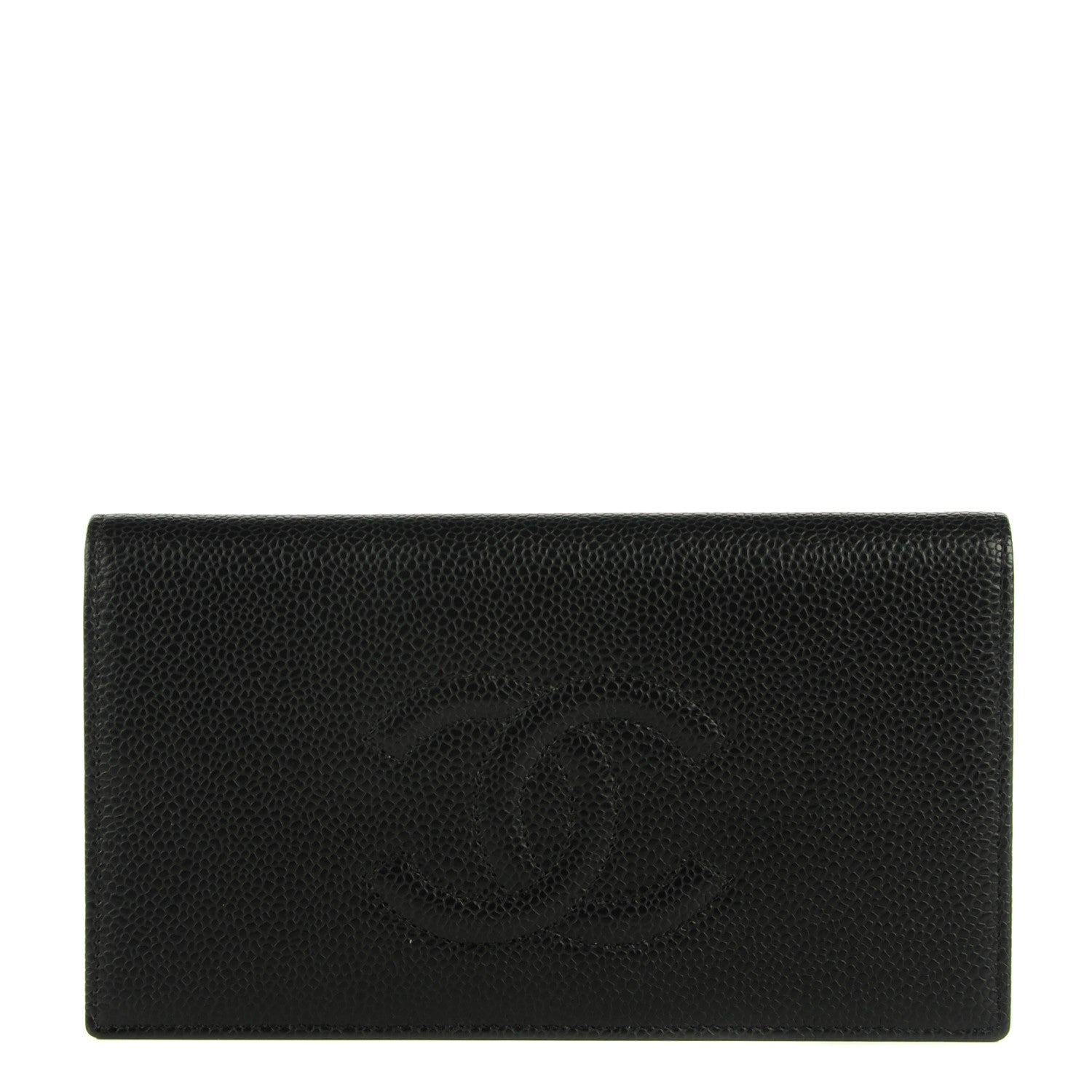 Chanel Caviar Timeless CC Yen Wallet Black 1 of 8