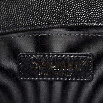 Chanel Caviar Quilted Medium Boy Flap Black 7 of 9