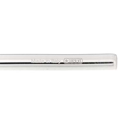 Hermes Sterling Silver MM Loop Earrings 5 of 5