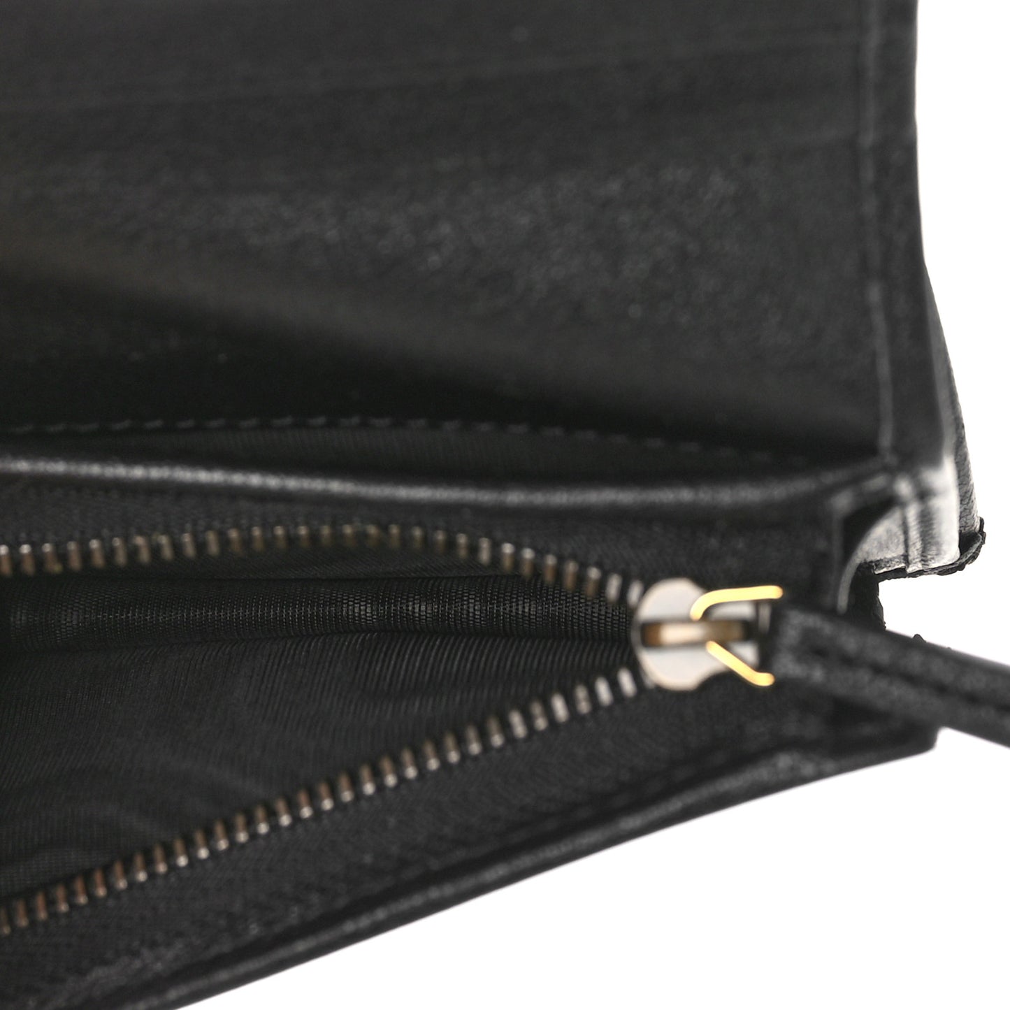 Wonka Grain Calfskin Diana Card Case Wallet Black
