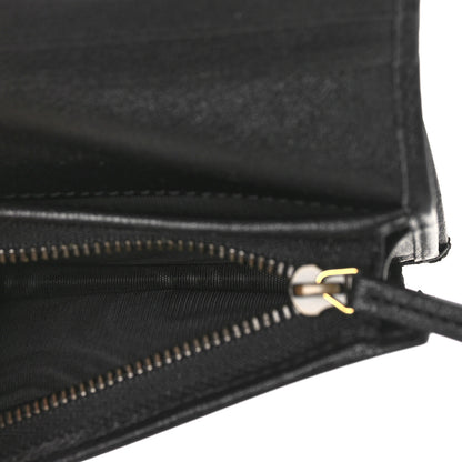 Gucci Wonka Grain Calfskin Diana Card Case Wallet Black 5 of 9