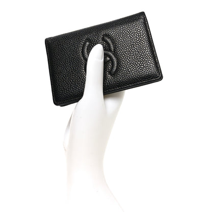 Chanel Caviar Timeless CC Card Holder Wallet Black 2 of 8
