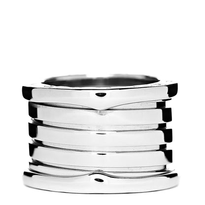 Bulgari 18K White Gold B.Zero1 5 Band Ring 51 5.75 1 of 5