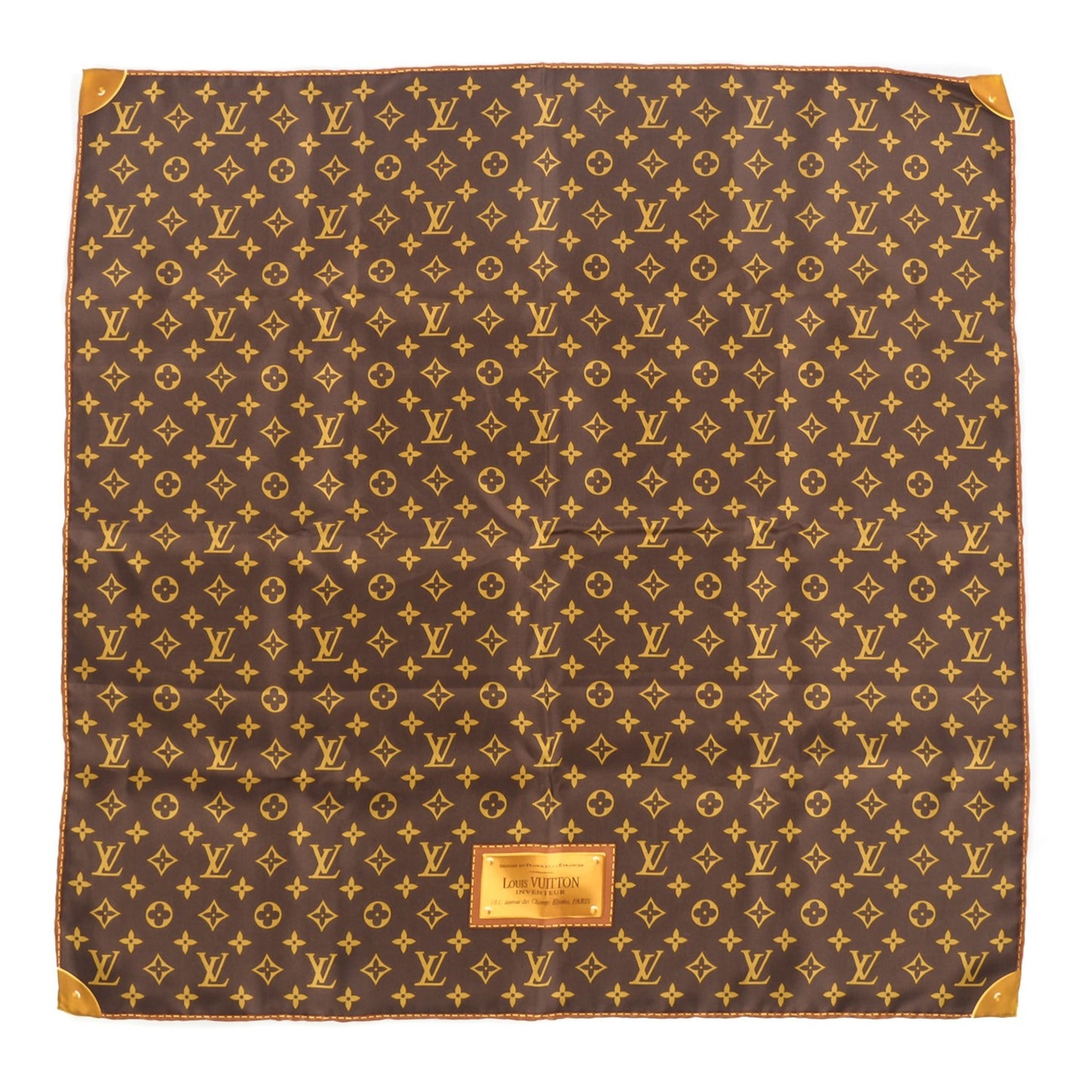 Silk Monogram Classic Square Scarf