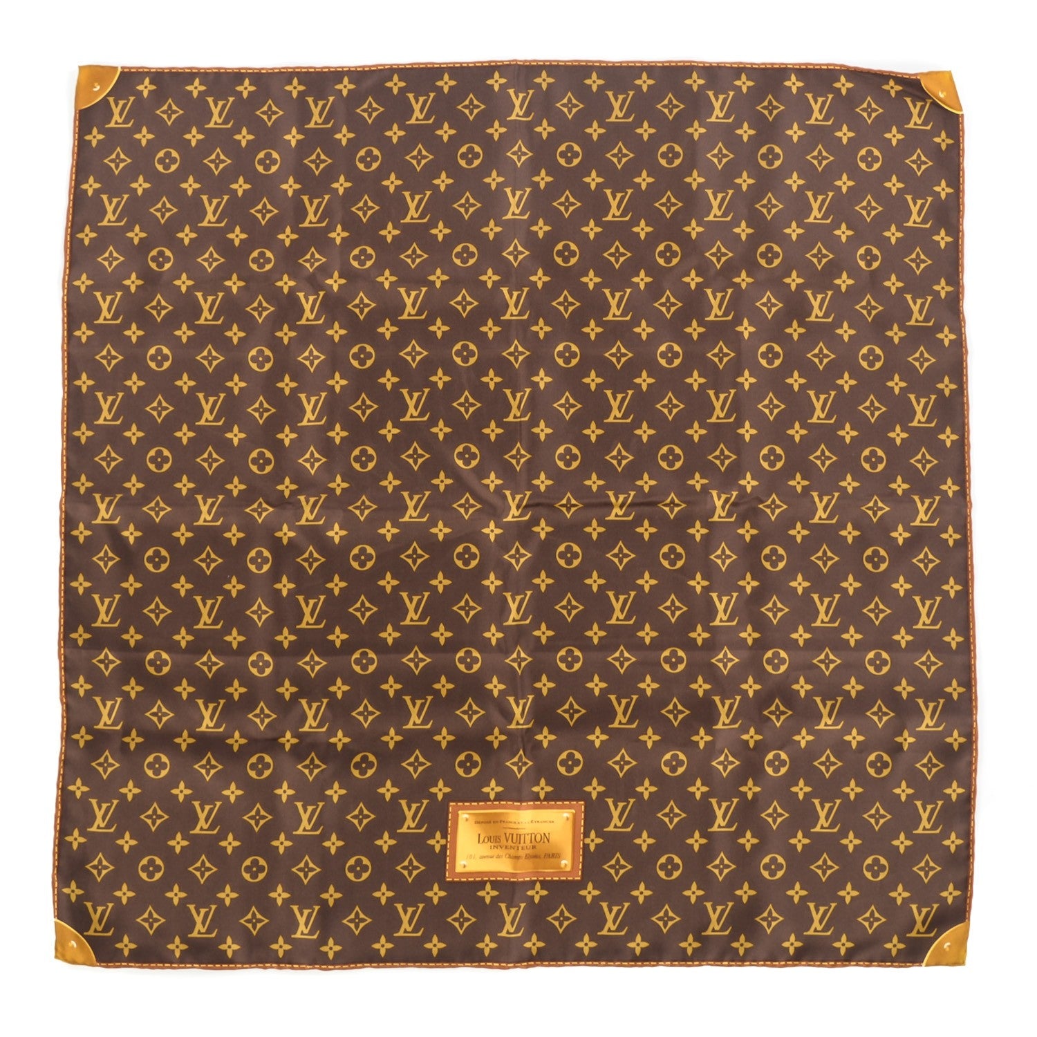 Louis Vuitton Silk Monogram Classic Square Scarf 2 of 5
