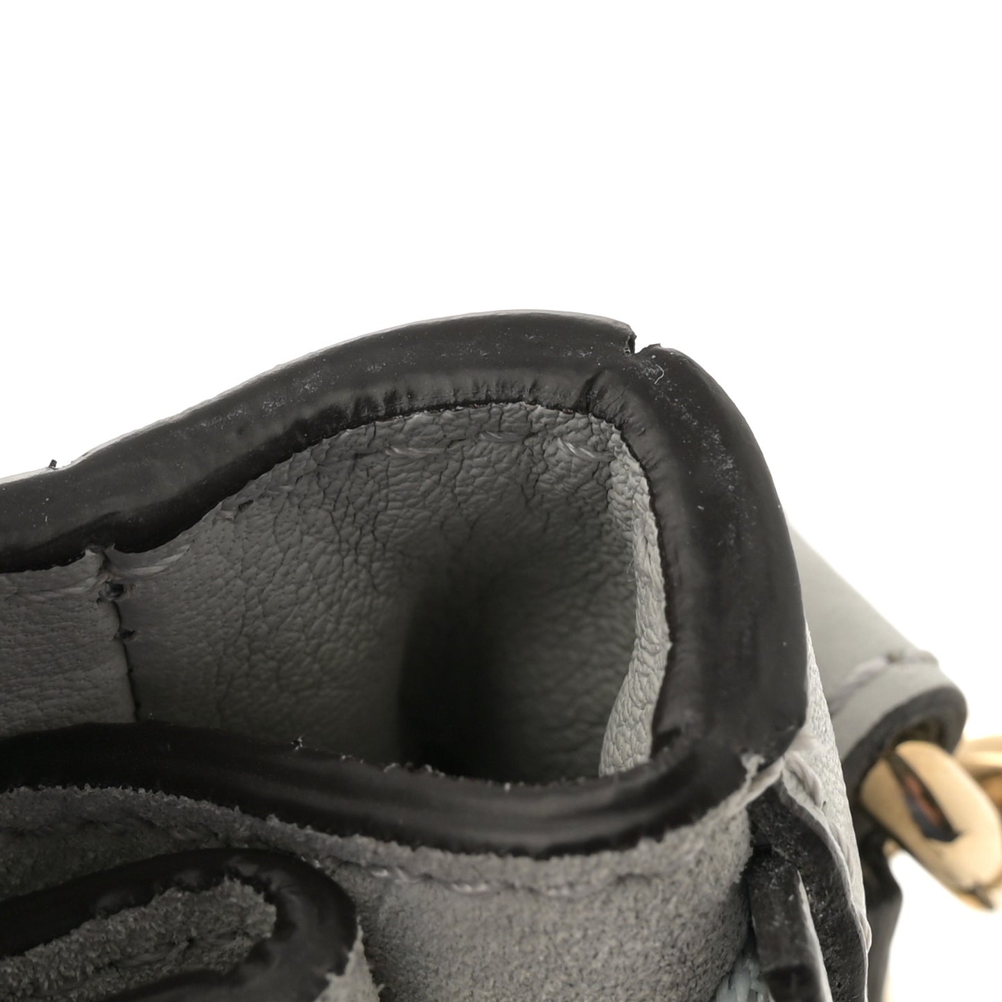 Suede Calfskin Mini Faye Backpack Airy Grey