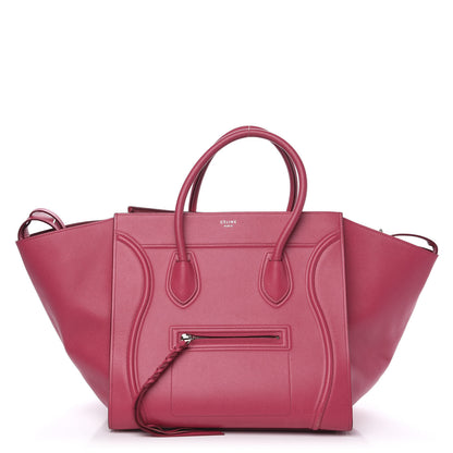 Celine Grained Calfskin Medium Phantom Luggage Fuchsia 1 of 12