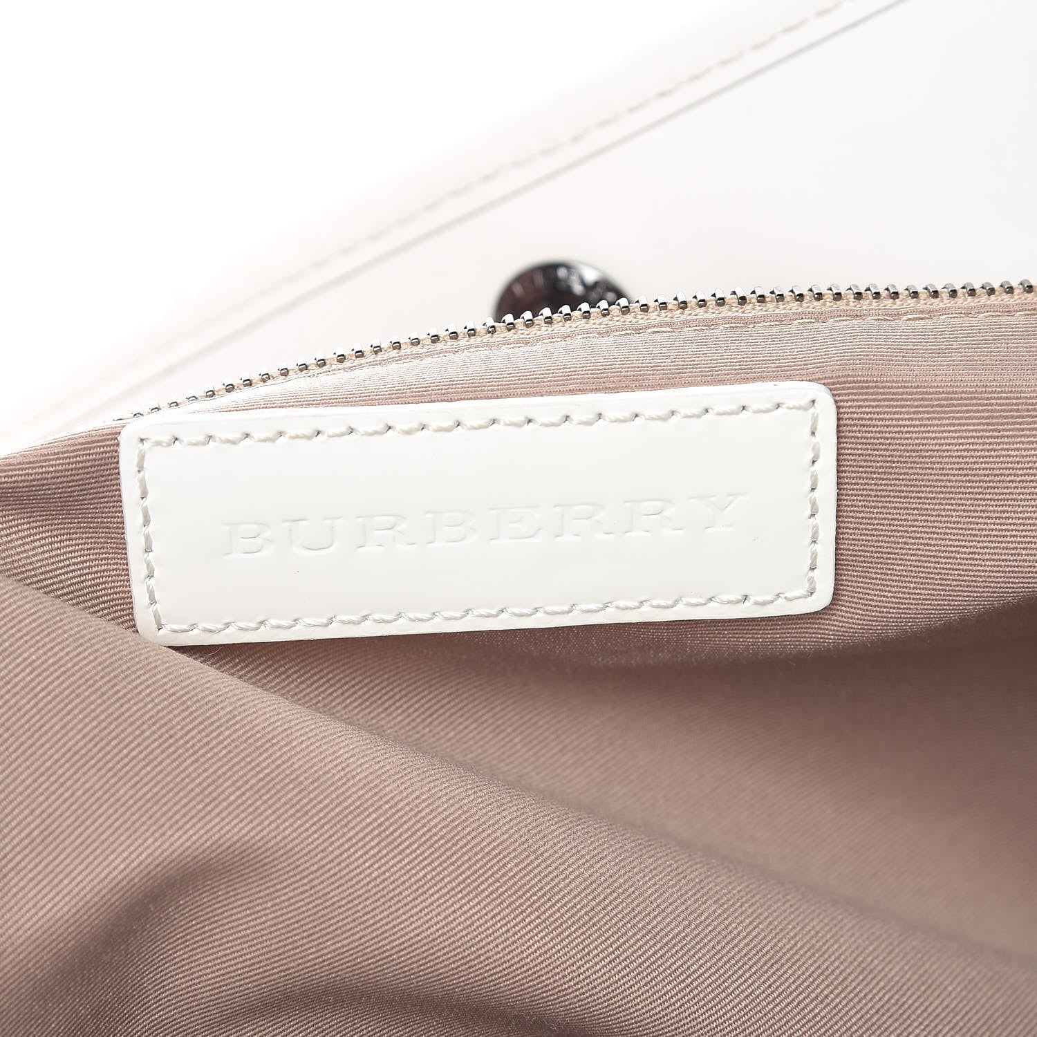 Burberry Patent Supernova Check Stars Medium Nickie Tote White 8 of 21