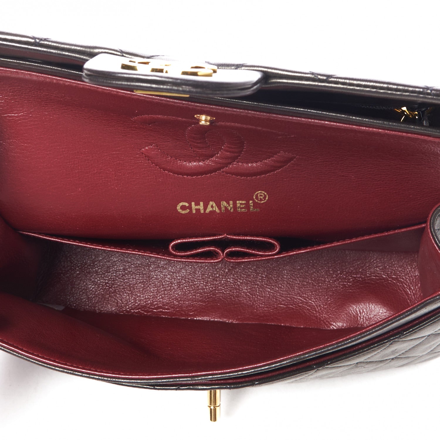 Chanel Lambskin Quilted Small Double Flap Black 4 of 10