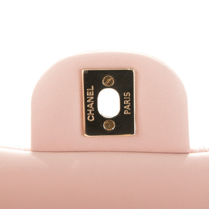 Chanel Lambskin Quilted Mini Rectangular Flap Light Pink 6 of 8