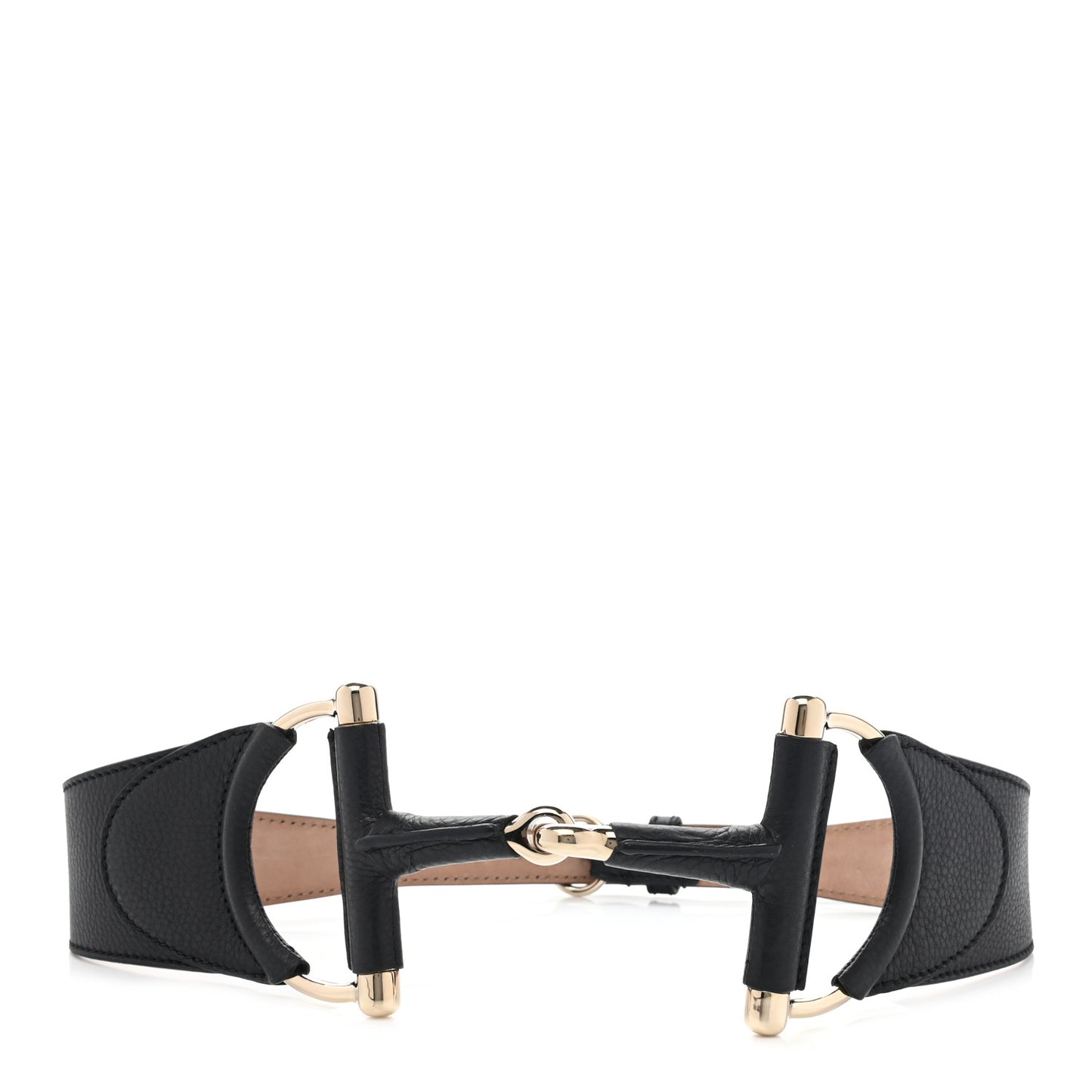 Calfskin Horsebit Belt 80 32 Black