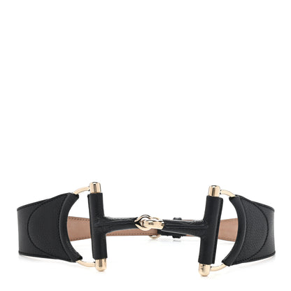 Gucci Calfskin Horsebit Belt 80 32 Black 1 of 5