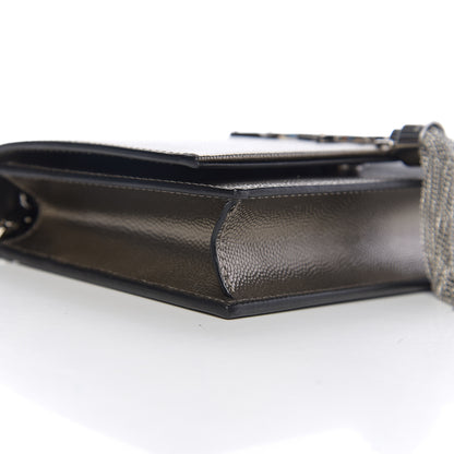 Saint Laurent Grain De Poudre Classic Monogram Kate Tassel Chain Wallet Piombo 7 of 9