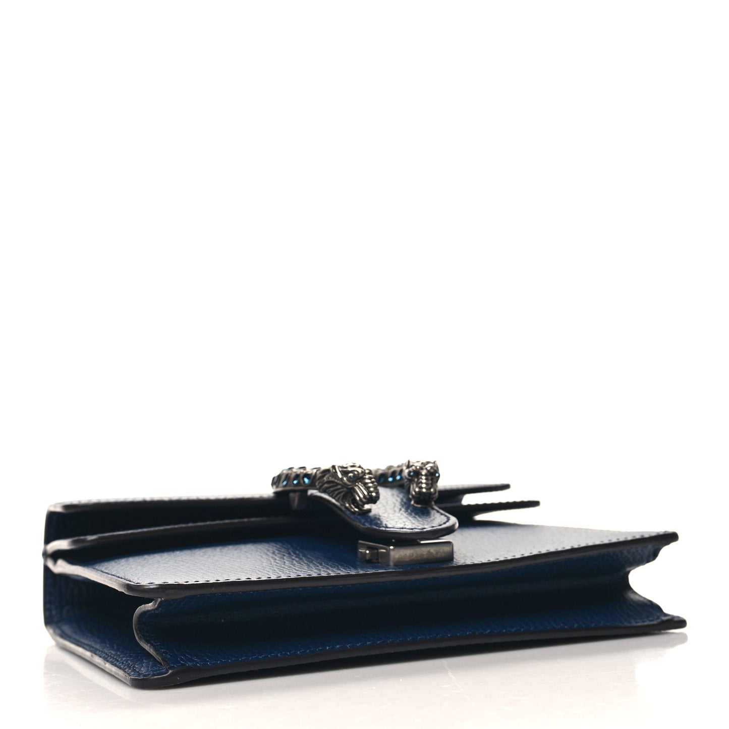 Dollar Calfskin Crystal Mini Dionysus Shoulder Bag Blue Agata Montana Sapphire